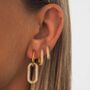 Gold Hoop Earrings, Statement Earring, Large Hoop Set, thumbnail 1 of 6