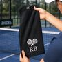 Personalised Padel Rackets Towel With Initials, thumbnail 1 of 2