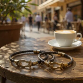 Personalised Horseshoe Leather Bracelet, 11 of 12