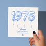 50th Year You Were Born Birthday Card, thumbnail 1 of 5