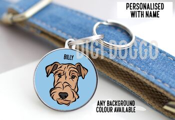 Airedale Terrier ID Tag, 3 of 4