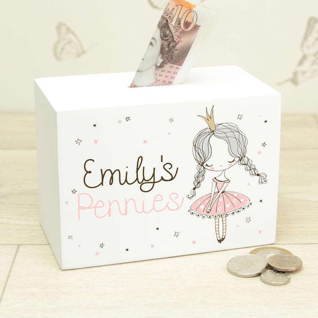 Personalised Princess Money Box, 1 of 3