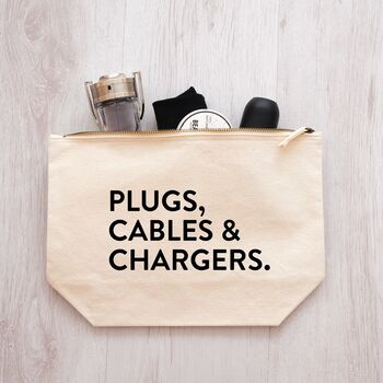 Charger Plug Cable Organiser Holder Pouch Storage Bag, 2 of 3