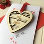 Personalised Valentine's Or Couples Love Token Card, thumbnail 3 of 7