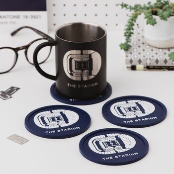 Tottenham Hotspur The Stadium Engraved Steel Mug Football Gift, 5 of 6