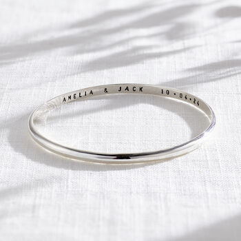 Personalised Script Bangle, 2 of 9