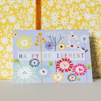 Mini Floral Retirement Card, 4 of 5