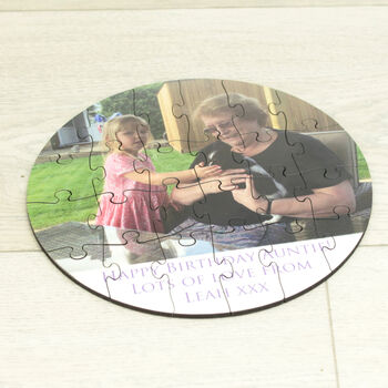 25 Piece Birthday Message Photo Puzzle With Message, 2 of 9