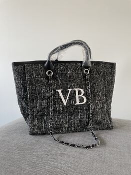 Personalised Static Large Chain Tote Beach Bag, 6 of 7
