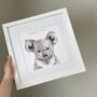 Watercolour Animals Nursery Print Set, thumbnail 6 of 7