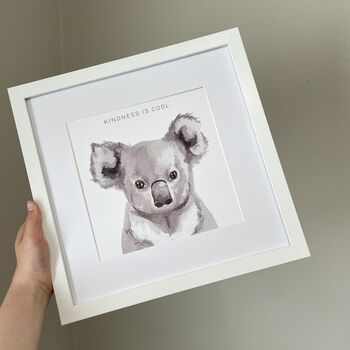 Watercolour Animals Nursery Print Set, 6 of 7