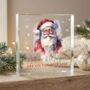 Personalised Traditional Santa 'Nice List' Crystal Token, thumbnail 1 of 9