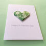 St Patrick's Day Origami Shamrock Heart Card, thumbnail 2 of 4