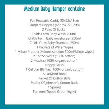 Luxury Medium Baby Hamper Gift Basket, 6 of 7
