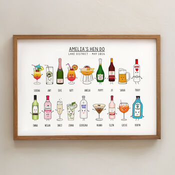 Personalised Hen Do Print, 2 of 11