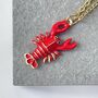 'You Are My Lobster' Lobster Pendant Necklace, thumbnail 1 of 5