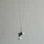 Sterling Silver And Opal Dolphin Necklace, thumbnail 6 of 6
