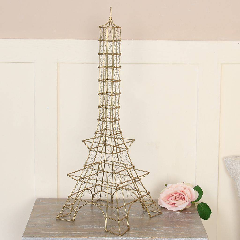 Handwoven Brass Effect Tour Eiffel Decoration By Dibor ...