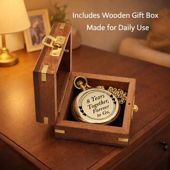 Personalised The Balmoral Pocket Watch With Case A Birthday And Anniversary Gift, 2 of 12