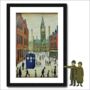 The Doctor Who Came To Town A3 Framed Lowry Style Art, thumbnail 1 of 3