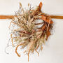 Dried Ruscus Amaranth Wreath With Bunny Tails, thumbnail 1 of 5