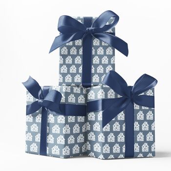 New Home House Design Wrapping Paper – Perfect For Housewarming Gifts, 9 of 11