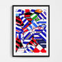 Qpr Football Shirt Mash Up Print, thumbnail 2 of 3