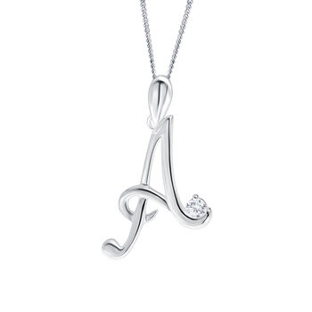 Alphabet Initial Necklaces In Sterling Silver, 2 of 11
