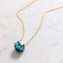 Turquoise Teardrop December Birthstone Necklace, thumbnail 1 of 7