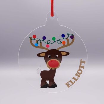Personalised Christmas Tree Disc Bauble, Various Styles, 10 of 10