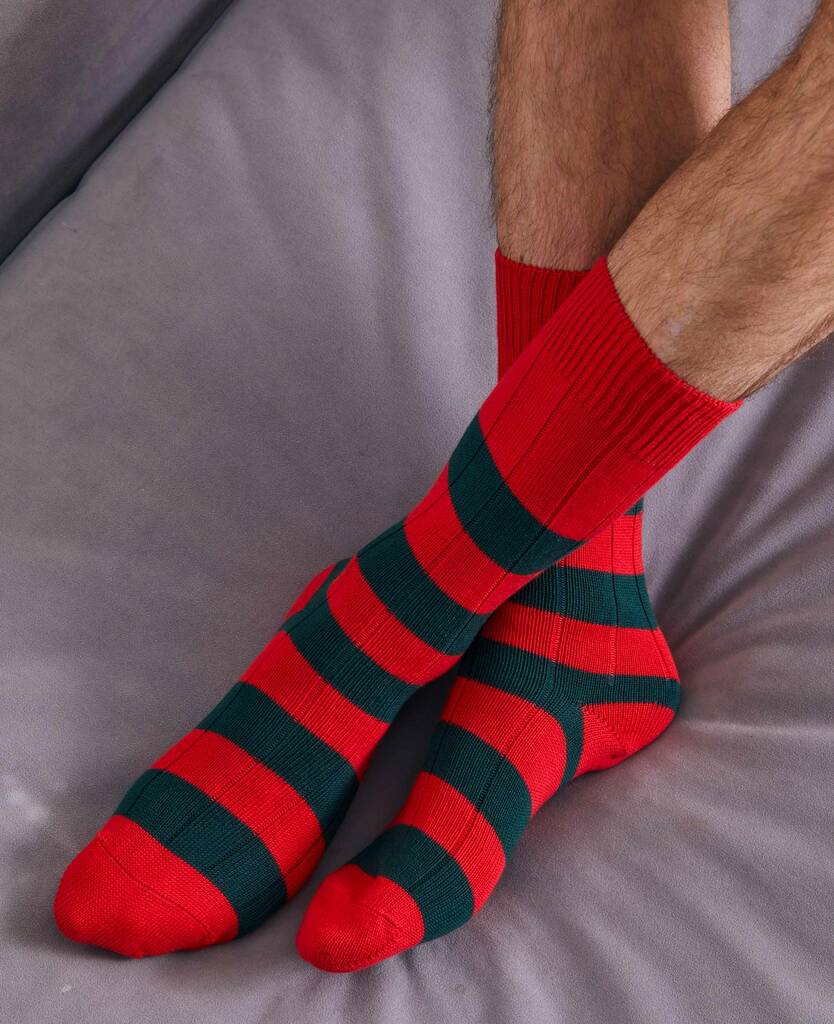 Men's Ely Rugby Striped Socks By BRITISH BOXERS