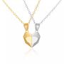 Two Pcs Heart Magnetic Love Pendant Necklace, thumbnail 1 of 5