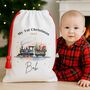 1st Christmas Train Christmas Sack, thumbnail 1 of 3