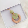 Personalised Floral Green Natural Nursing Pendant, thumbnail 6 of 6