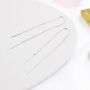Sterling Silver U Shape Threader Earrings, thumbnail 6 of 12