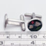 Cufflinks With Baby's Breath And Red Flowers, thumbnail 8 of 12