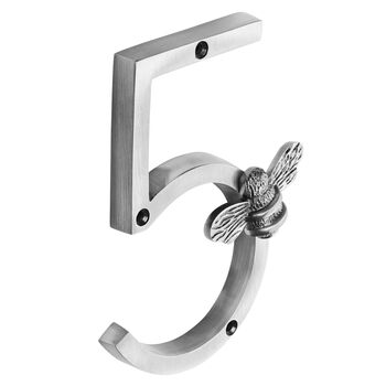 House Numbers With Bee In Pewter Finish, 6 of 11