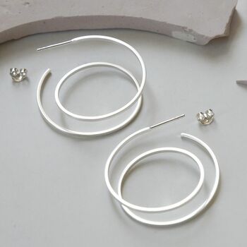 Sterling Silver Ombre Hoops, 4 of 6