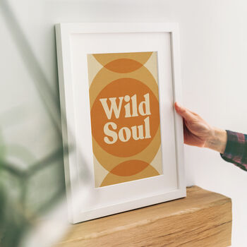 'Wild Soul' Typographic Print, 3 of 5