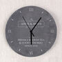 Personalised Kitchen Slate Clock, thumbnail 2 of 5