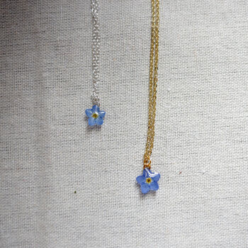 Forget Me Not Sterling Silver Or Gold Necklace, 4 of 12