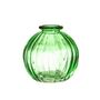Set Of Three Green Glass Bud Vases, thumbnail 3 of 5