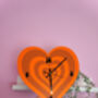 Retro Heart Shape Decorative Clock, thumbnail 3 of 6