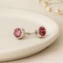 Sterling Silver October Birthstone Stud Earrings – 7mm, thumbnail 6 of 7