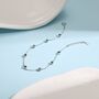 Emerald Green Cz Floating Bracelet Or Anklet, thumbnail 2 of 11