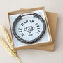 Mens Personalised Dad / Daddy Est. Leather Bracelet, thumbnail 2 of 7