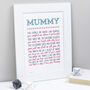 Why I Love You Mummy Poem Print, thumbnail 3 of 10