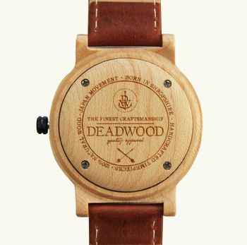 Classic Hazel Unisex Wood Watch, 6 of 7