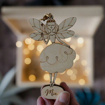 Personalised Fairy Christmas Decoration, 2 of 4