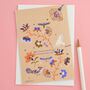 Pack Of Six Merry Christmas Festive Cards, thumbnail 2 of 2